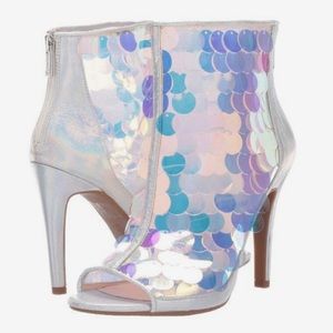 Jessica Simpson Iridescent Stiletto Booties